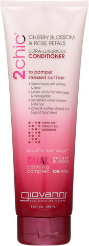 GIOVANNI COSMETICS: 2chic Ultra-Luxurious Conditioner Cherry Blossom & Rose Petals, 8.5 oz