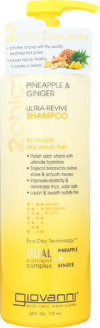 GIOVANNI COSMETICS: Pineapple + Ginger Ultra-Revive Shampoo, 24oz