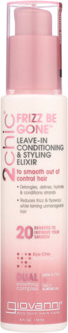 GIOVANNI COSMETICS: 2Chic Frizz Be Gone Leave-In Conditioner & Styling Elixir Shea Butter & Sweet Almond Oil, 4 oz