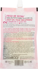 GIOVANNI COSMETICS: 2Chic Frizz Be Gone Hot Oil Hair Treatment Shea Butter & Sweet Almond Oil, 1.75 oz