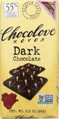 CHOCOLOVE: Dark Chocolate Bar, 3.2 oz