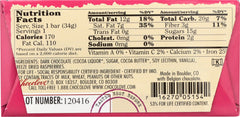 CHOCOLOVE: Mini Dark Chocolate Bar Raspberries, 1.2 oz