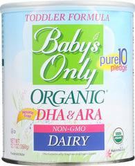 BABYS ONLY ORGANIC: Organic Dairy Toddler Formula with DHA & ARA, 12.7 oz