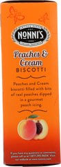 NONNIS: Peaches N Cream Biscotti, 6.88 oz