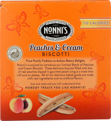 NONNIS: Peaches N Cream Biscotti, 6.88 oz