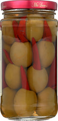 MISS LEONES: Olives Peppers Stuffed Fire in the Pit, Dr Wt. 7.5 oz