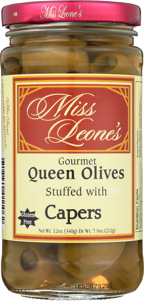 MISS LEONES: Olives Caper Stuffed, Dr Wt. 7.5 oz