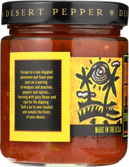 DESERT PEPPER: Peach Mango Medium Hot Salsa, 16 oz