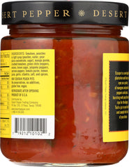 DESERT PEPPER: Peach Mango Medium Hot Salsa, 16 oz