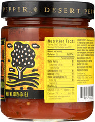 DESERT PEPPER: Peach Mango Medium Hot Salsa, 16 oz