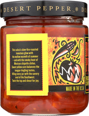 DESERT PEPPER: Roasted Tomato Chipotle Corn Medium Hot Salsa, 16 oz