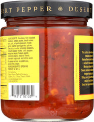 DESERT PEPPER: Roasted Tomato Chipotle Corn Medium Hot Salsa, 16 oz