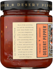 DESERT PEPPER: Diablo Hot Salsa, 16 oz