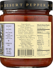 DESERT PEPPER: Divino Mild Salsa, 16 oz