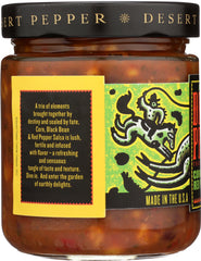 DESERT PEPPER: Salsa Corn Black Bean Red Pepper Medium, 16 oz