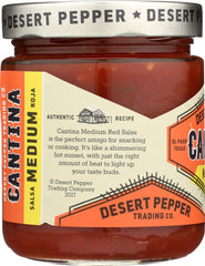 DESERT PEPPER: Salsa Cantina Medium Red, 16 oz