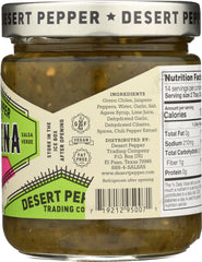 DESERT PEPPER: Salsa Cantina Hot Green, 16 oz