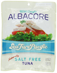 SEAFARE PACIFIC: Albacore Naturally Salt Free Tuna, 6 oz