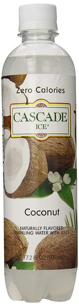 CASCADE ICE: Zero Calories Sparkling Water Coconut, 17.2 fl oz