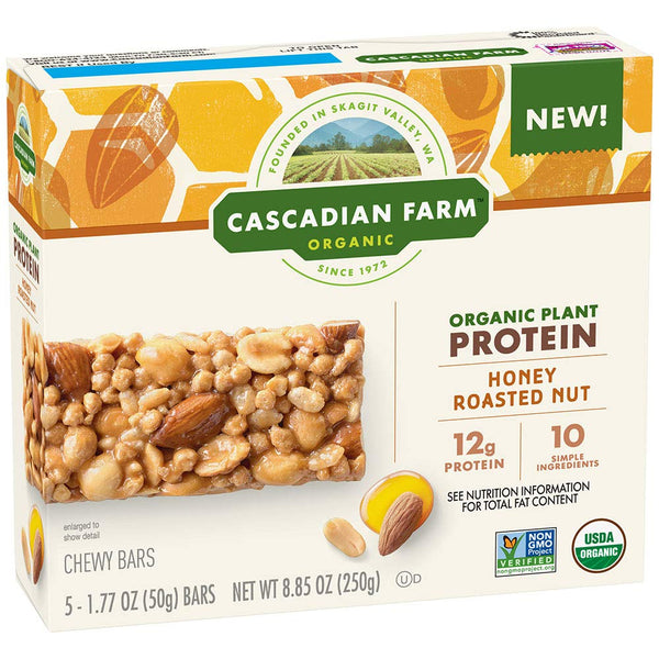 CASCADIAN FARM: Honey Roasted Nut Chewy Bars, 8.85 oz