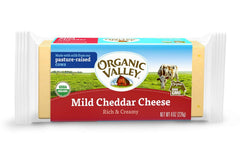 ORGANIC VALLEY: Organic Mild Cheddar Cheese, 8 oz