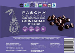 PASCHA: Chocolate Chip 85% Cacao Organic Bulk, 10 lb