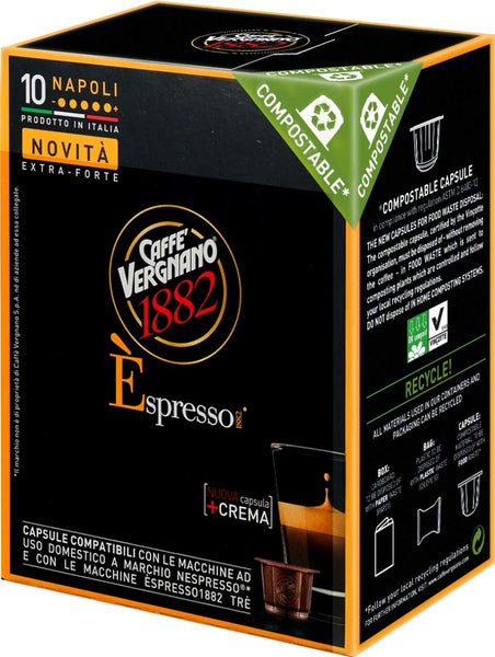 CAFE VERGNANO: Espresso Napoli Capsule, 4.94 oz