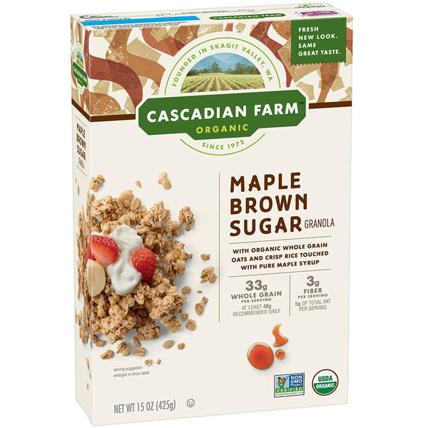 CASCADIAN FARM: Maple Brown Sugar Granola, 15 oz