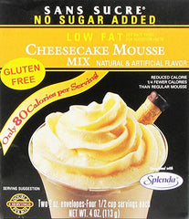 SANS SUCRE: Mix Mousse Cheesecake, 4 oz