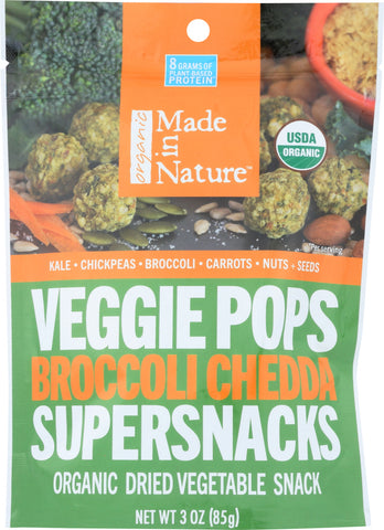 MADE IN NATURE: Pop Veggie Broccoli Cheddar, 3 oz