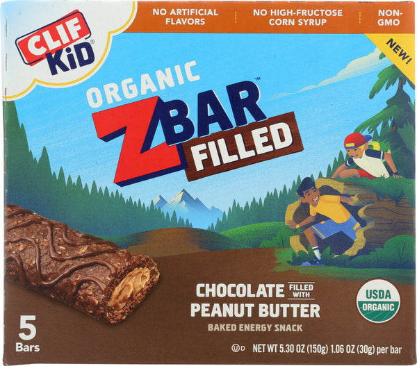 CLIF KID: Bar Filled Chocolate Peanut Butter, 5.3 oz