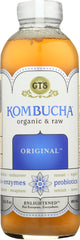 GT'S ENLIGHTENED KOMBUCHA: Organic Raw Kombucha Original, 16 Oz