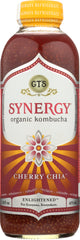 GT'S ENLIGHTENED: Synergy Organic Kombucha Cherry Chia, 16 fl oz