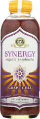 GT'S ENLIGHTENED: Grape Chia Kombucha, 16 oz
