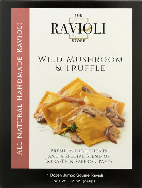 THE RAVIOLI STORE: Ravioli Jumbo Mushroom Truffle, 12 oz