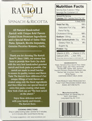 THE RAVIOLI STORE: Ravioli Jumbo Spinach Ricotta, 12 oz