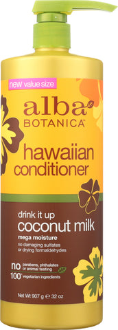 ALBA BOTANICA: Conditioner Coconut Drink It Up, 32 oz