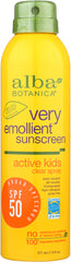 ALBA BOTANICA: Kids Spray Sunscreen Spf 50, 6 oz