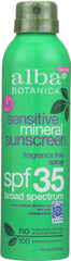 ALBA BOTANICA: Sensitive Mineral Sunscreen SPF 33, 6 oz