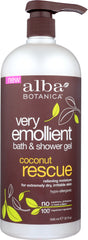 ALBA BOTANICA: Shower Gel Coconut Rescue, 32 oz