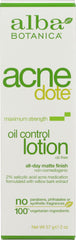 ALBA BOTANICA:  Acnedote Oil Control Lotion Oil-Free, 2 oz