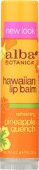 ALBA BOTANICA: Pineapple Quench Lip Balm, 0.15 oz