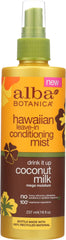 ALBA BOTANICA: Conditioning Mist Leave-In Coconut Milk, 8 oz