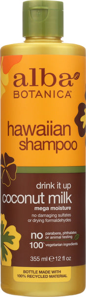 ALBA BOTANICA: Drink it Up Coconut Milk Shampoo, 12 oz