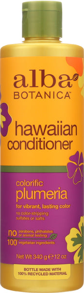 ALBA BOTANICA: Hawaiian Conditioner Colorific Plumeria, 12 oz