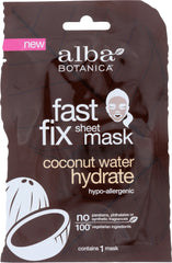 ALBA BOTANICA: Mask Hydrate Coconut Water Fast Fix Sheet Mask, 1 ea