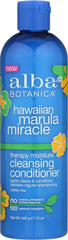 ALBA BOTANICA: Hawaiian Marula Miracle Cleansing Conditioner, 12 oz