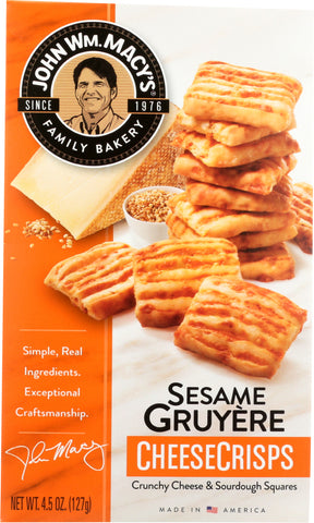 MACYS: Cheese Crisp Sesame Gruyere, 4.5 oz