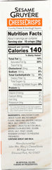 MACYS: Cheese Crisp Sesame Gruyere, 4.5 oz