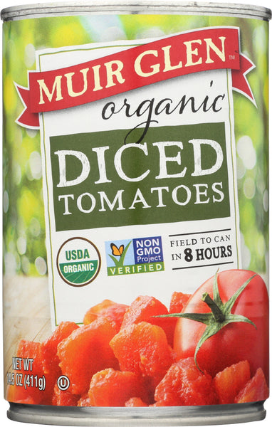 MUIR GLEN: Organic Diced Tomatoes, 14.5 oz